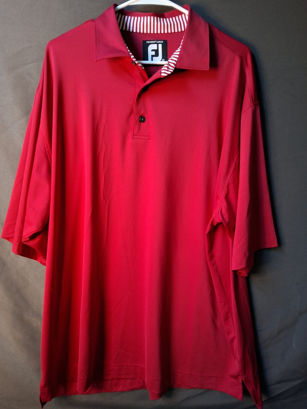 FootJoy Men's Red Golf Polo Shirt